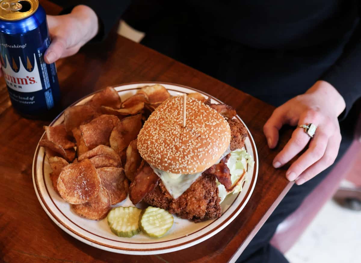 Chicken Sandwich recipe served on a plate, by CBG Chicken Sandwich recipe served on a plate, by CBG