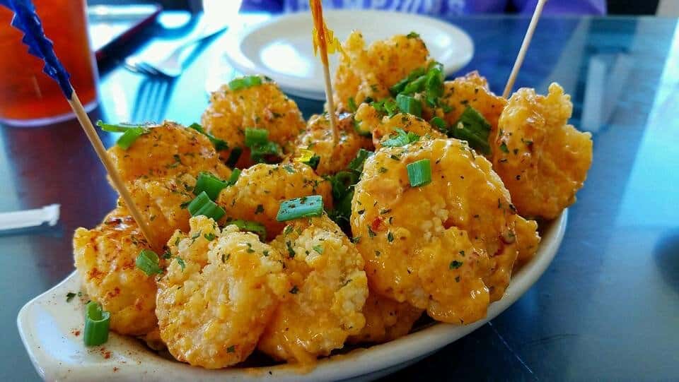 Firecracker Shrimp recipe served on a plate, by Cafe Rue Orleans - Cajun & Seafood Firecracker Shrimp recipe served on a plate, by Cafe Rue Orleans - Cajun & Seafood