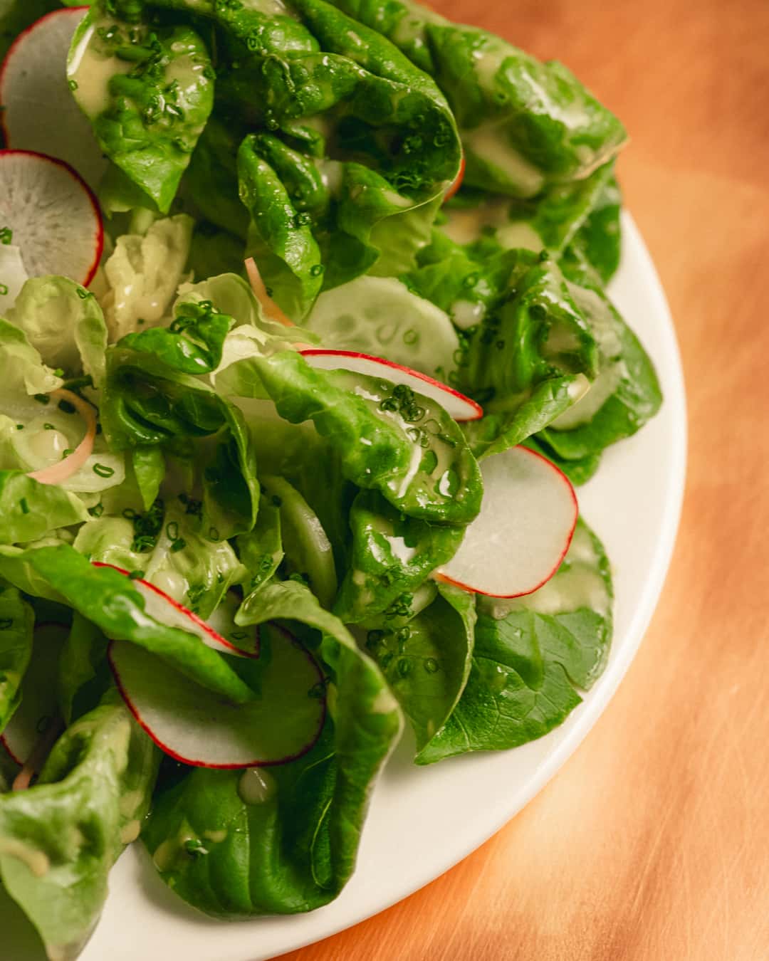 Salade Maison recipe served on a plate, by June Salade Maison recipe served on a plate, by June