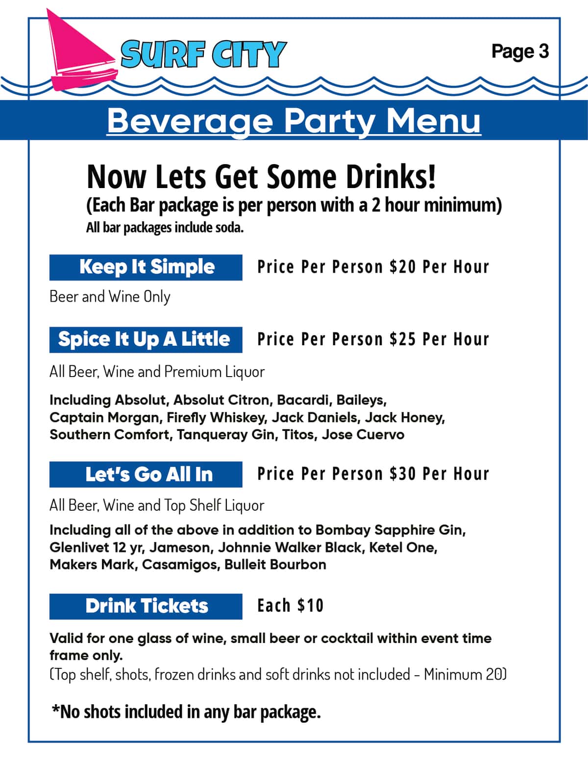 Surf City Drink Packages recipe served in a glass, by Surf City Surf City Drink Packages recipe served in a glass, by Surf City