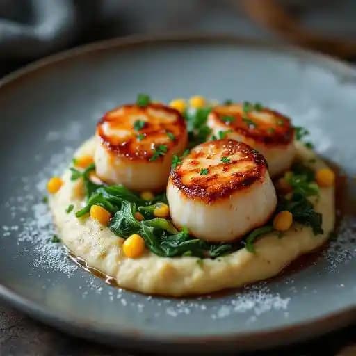 scallops and pork belly