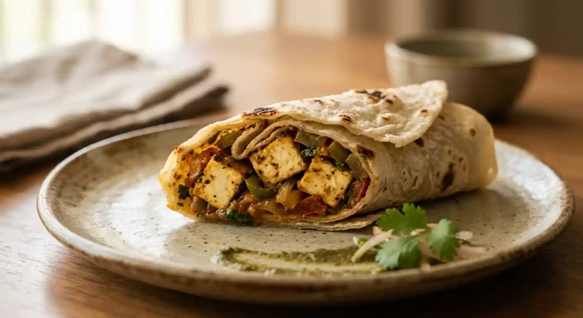 Paneer Roomali Roll (V)