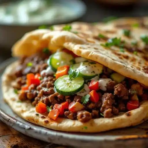 Venison Keema Naan
