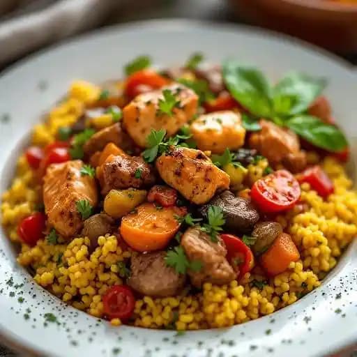 Moroccan Couscous Royale Tagine