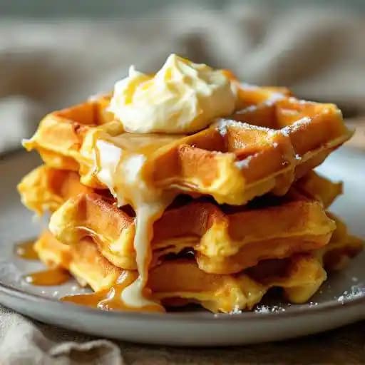 Cornbread Waffles w/Rooster Butter
