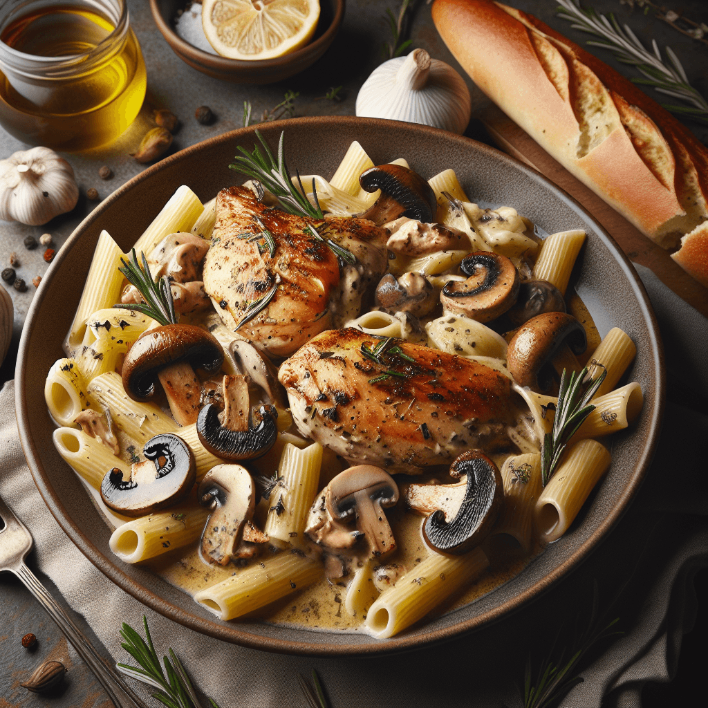 Chicken Madeira Rigatoni