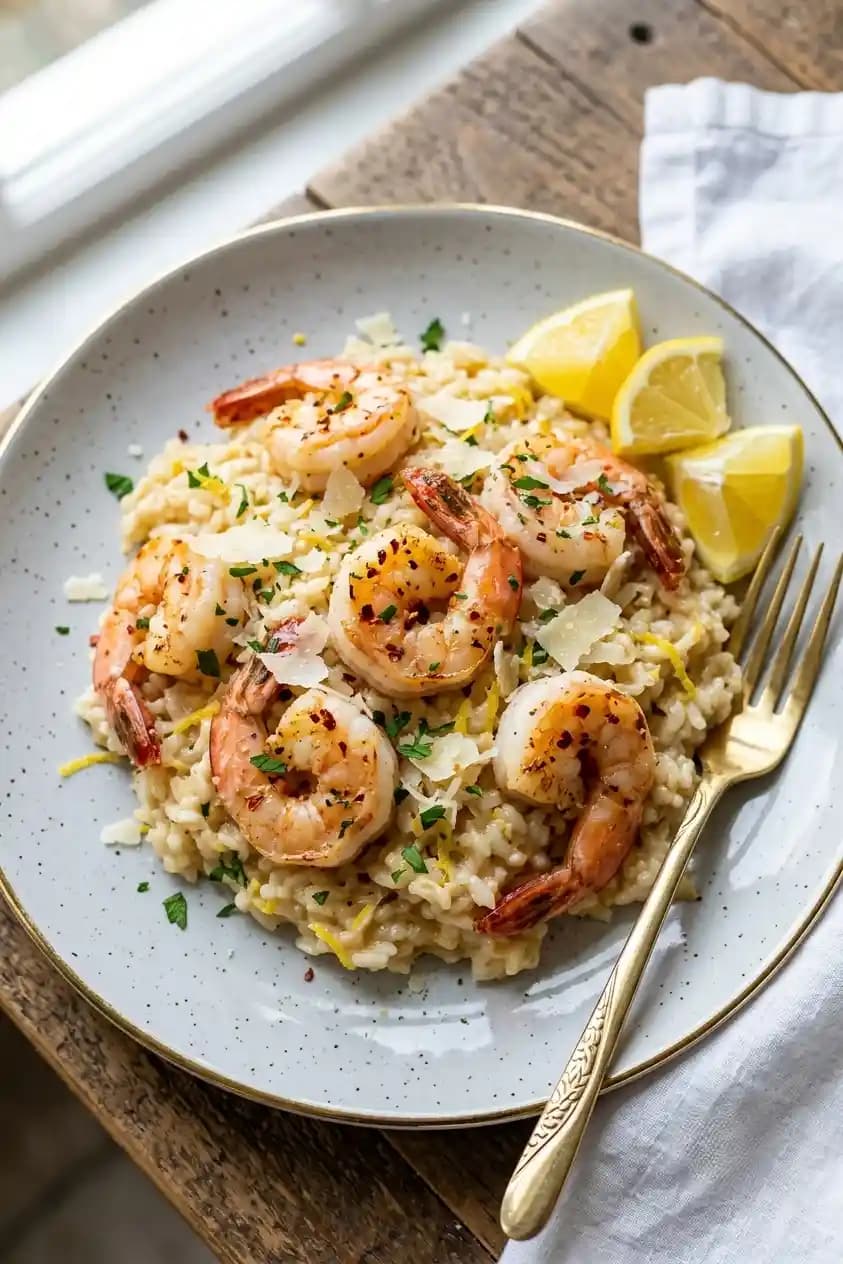 Lemon Shrimp Risotto