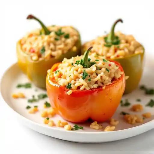 Risotto Stuffed Bell Peppers