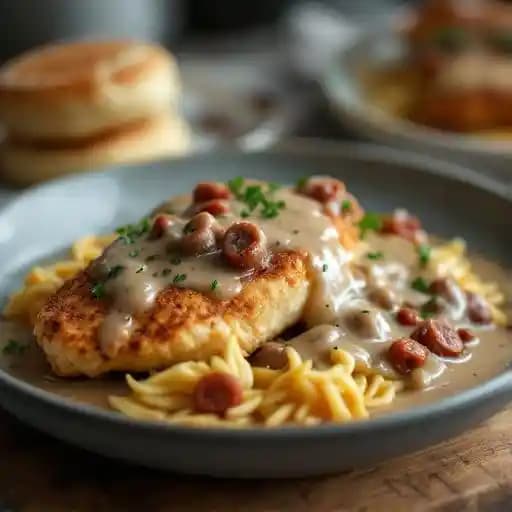 CHICKEN + BISCUITS & GRAVY