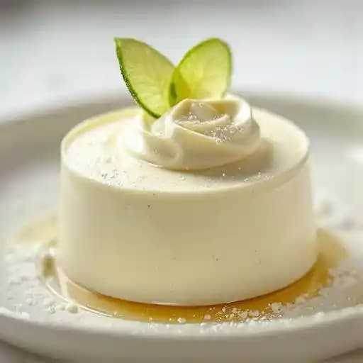 White Chocolate Lime Leaf Mousse