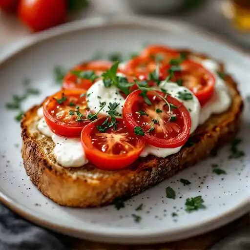 Tartine – Burrata et Tomates