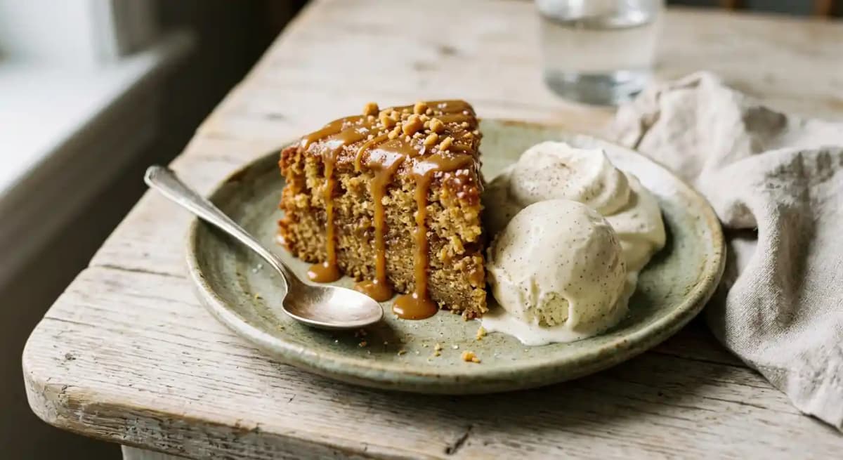 Ultimate Warm Vanilla Caramel Cake