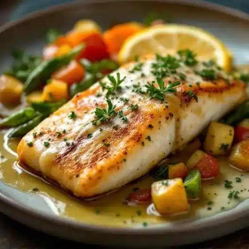Pan-fried trout