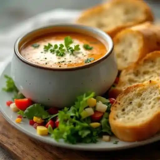Soup, Salad, & Garlic Bread
