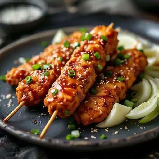 KOREAN FRIED CHICKEN SKEWERS