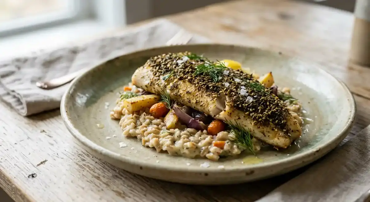 ZA'ATAR SPICED CASCO BAY SILVER HAKE