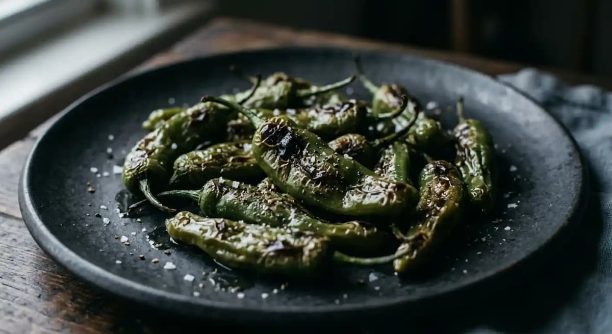 SEARED SHISHITO PEPPERS