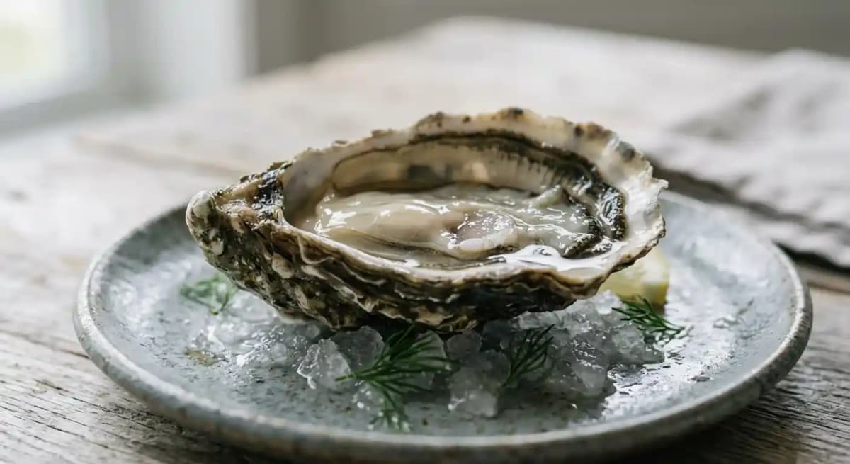 OYSTER ON THE HALF SHELL