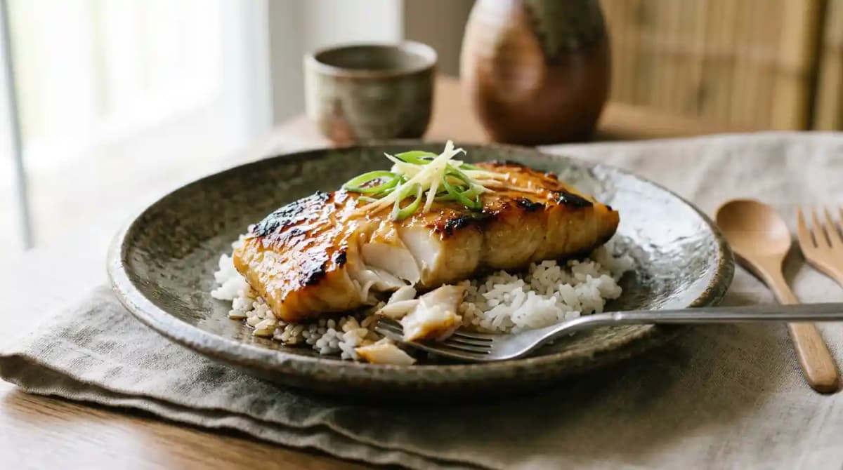Sake Glazed Sea Bass