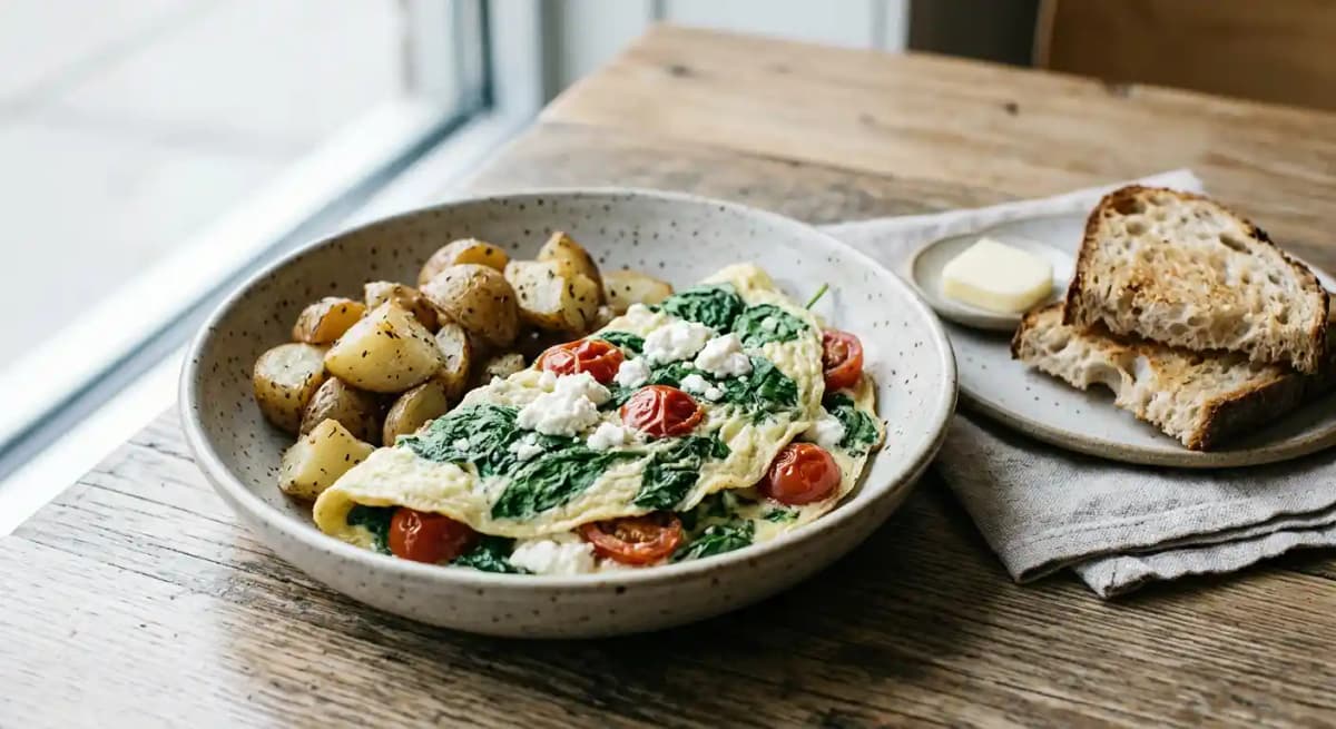 SPINACH • TOMATO • CHEVRE