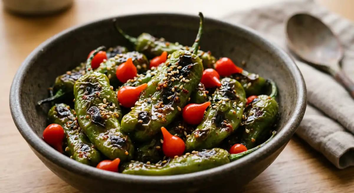 Blistered Shishito Peppers
